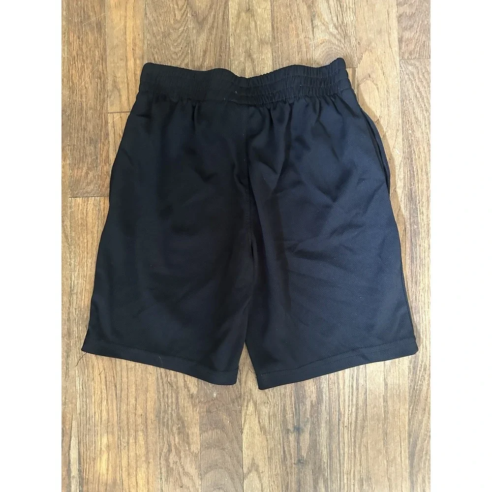 New Balance Black Mesh Athletic Shorts Size 12 Drawstring Breathable Elastic